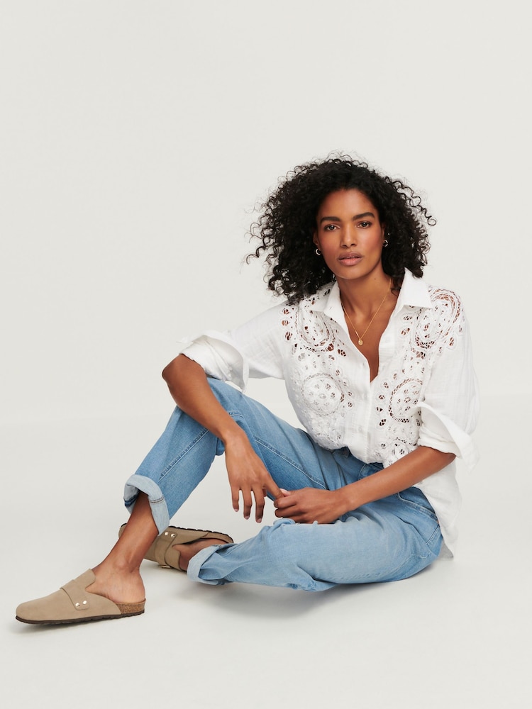 Bleach Denim Boyfriend Jeans - Image 2 of 6