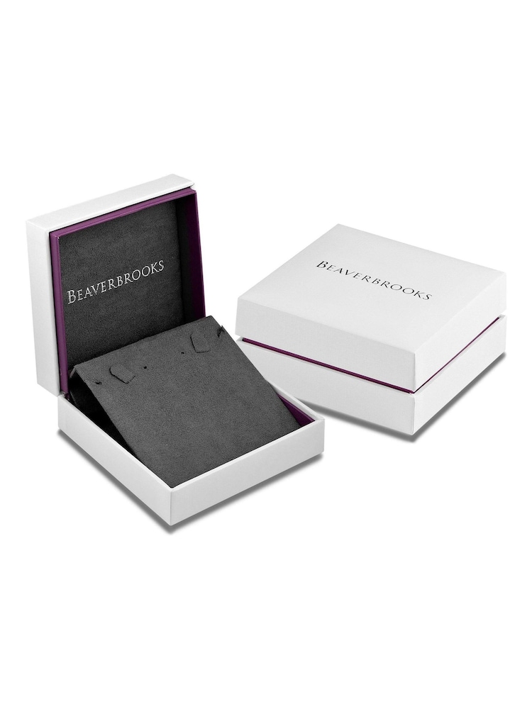 Beaverbrooks Silver Cubic Zirconia Choker Necklace - Image 3 of 3 Beaverbrooks Silver Cubic Zirconia Choker Necklace - Image 3 of 3