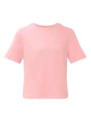 Sweaty Betty Pink Elevated Cotton Boxy T-Shirt - Image 5 of 6