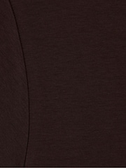 Sweaty Betty Brown Elevated Cotton Longline T-Shirt - Image 6 of 6