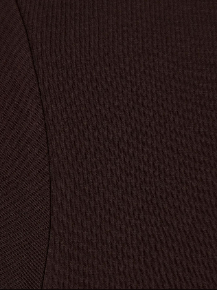 Sweaty Betty Brown Elevated Cotton Longline T-Shirt - Image 6 of 6 Sweaty Betty Brown Elevated Cotton Longline T-Shirt - Image 6 of 6