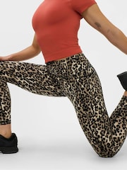 Sweaty Betty Leopard Print Power 7/8 Piping Workout Leggings - Image 3 of 6