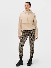 Sweaty Betty Leopard Print Power 7/8 Piping Workout Leggings - Image 4 of 6