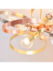 Gallery Home Brass Circle Flush Ceiling Light - Image 5 of 7
