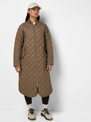 Sweaty Betty Brown On The Move Longline Jacket - Image 1 of 6