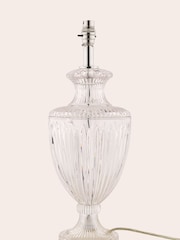 Laura Ashley Clear Meredith Cut Glass Crystal Urn Table Medium Lamp Base - Image 2 of 3