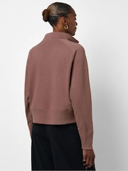Sweaty Betty Brown Revive Rib Mix Half Zip Sweatshirt - Image 3 of 5