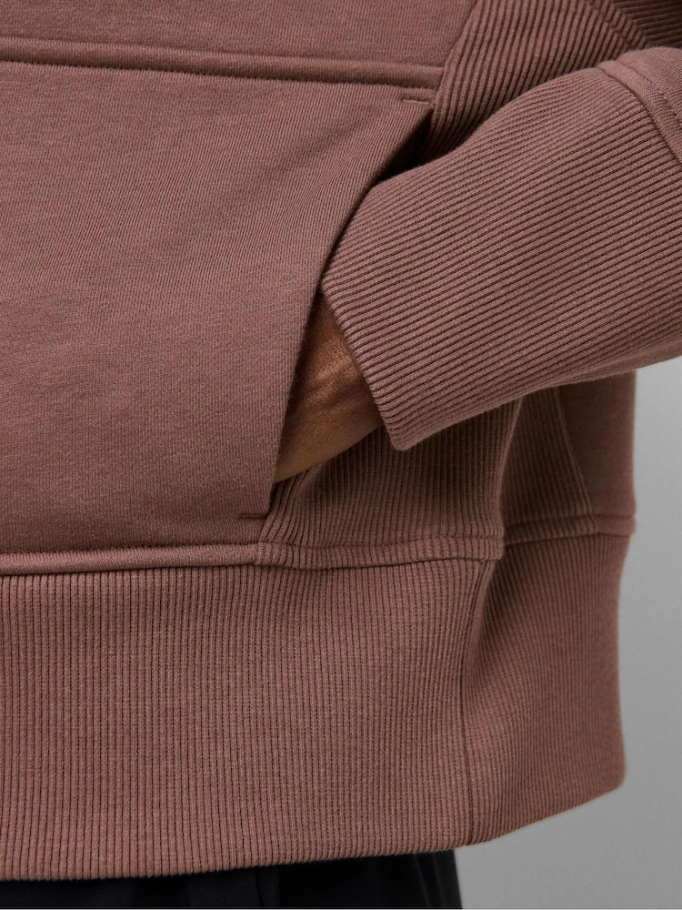 Sweaty Betty Brown Revive Rib Mix Half Zip Sweatshirt - Image 5 of 5 Sweaty Betty Brown Revive Rib Mix Half Zip Sweatshirt - Image 5 of 5