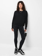 Sort - Sweaty Betty After Class Seam Detail Crop Sweatshirt - Billede 1 af 6