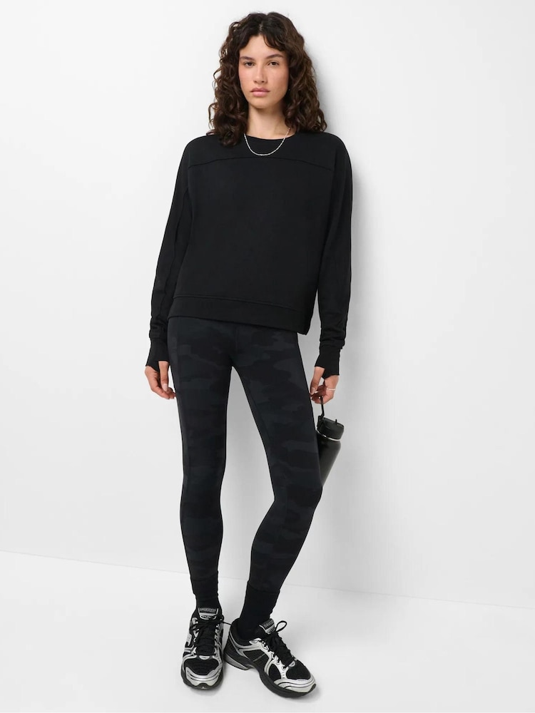Sort - Sweaty Betty After Class Seam Detail Crop Sweatshirt - Billede 1 af 6 Sort - Sweaty Betty After Class Seam Detail Crop Sweatshirt - Billede 1 af 6