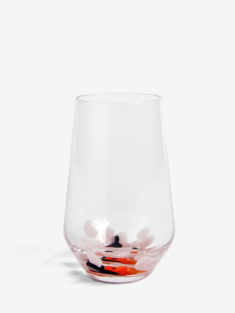 Clarke & Clarke Blush Pink Luco Tapered Set of 2 Tumbler Glasses - Image 2 of 2