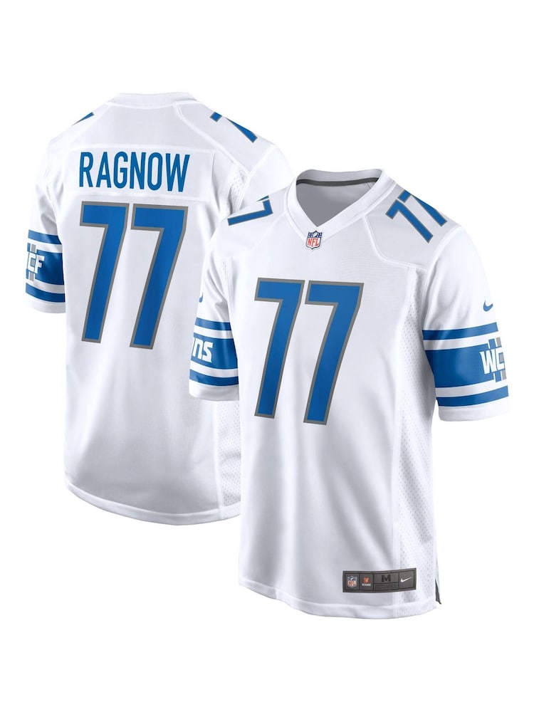 Nike White NFL Detroit Lions Road Game Jersey - Frank Ragnow - Image 1 of 3
