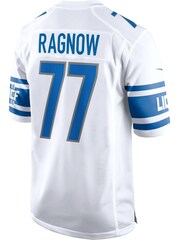 Nike White NFL Detroit Lions Road Game Jersey - Frank Ragnow - Image 3 of 3