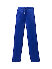 Sweaty Betty Blue Revival Pintuck Side Stripe Wide Leg Trousers - Image 5 of 6