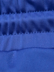 Sweaty Betty Blue Revival Pintuck Side Stripe Wide Leg Trousers - Image 6 of 6
