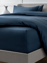 Navy Collection Luxe 400 Thread Count 100% Egyptian Extra Deep Fitted Cotton Sateen Sheet - Image 1 of 1