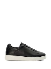 Dune London Black Theons Lightweight Clean Cup Sneakers - Image 1 of 4