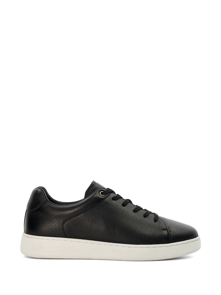 Dune London Black Theons Lightweight Clean Cup Sneakers - Image 1 of 4