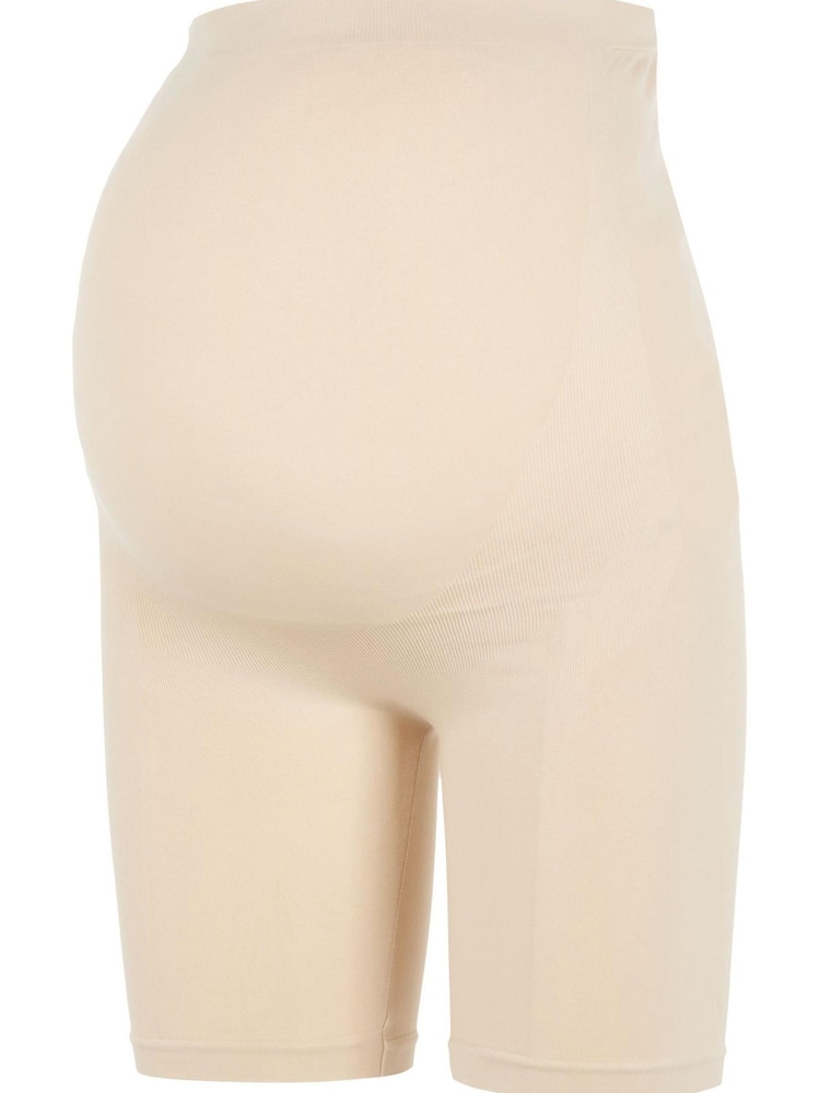 Mamalicious Cream Maternity Over The Bump Seamless Support Shorts - Image 4 of 4