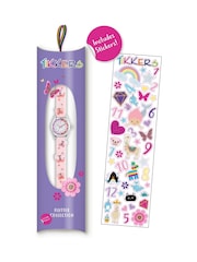 Peers Hardy Pink Tikkers Strap Silver Time Teacher Butterfly Watch - Image 5 of 5