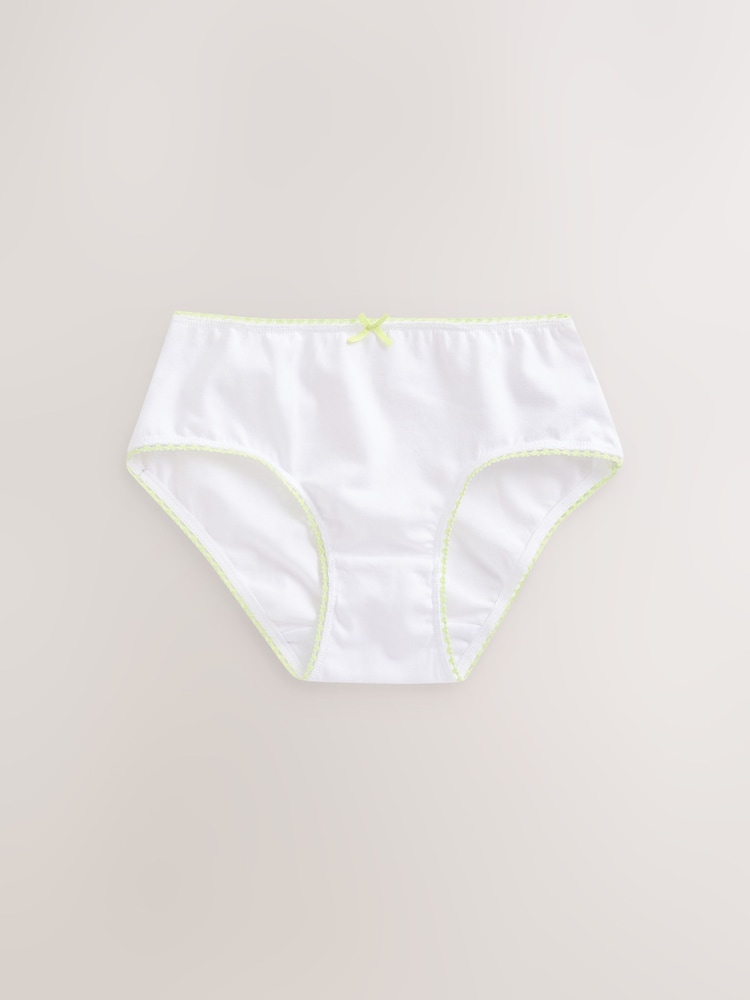 White Heart Lace Trim Briefs 10 Pack (1.5-16yrs) - Image 11 of 13