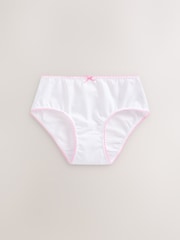 White Heart Lace Trim Briefs 10 Pack (1.5-16yrs) - Image 3 of 13
