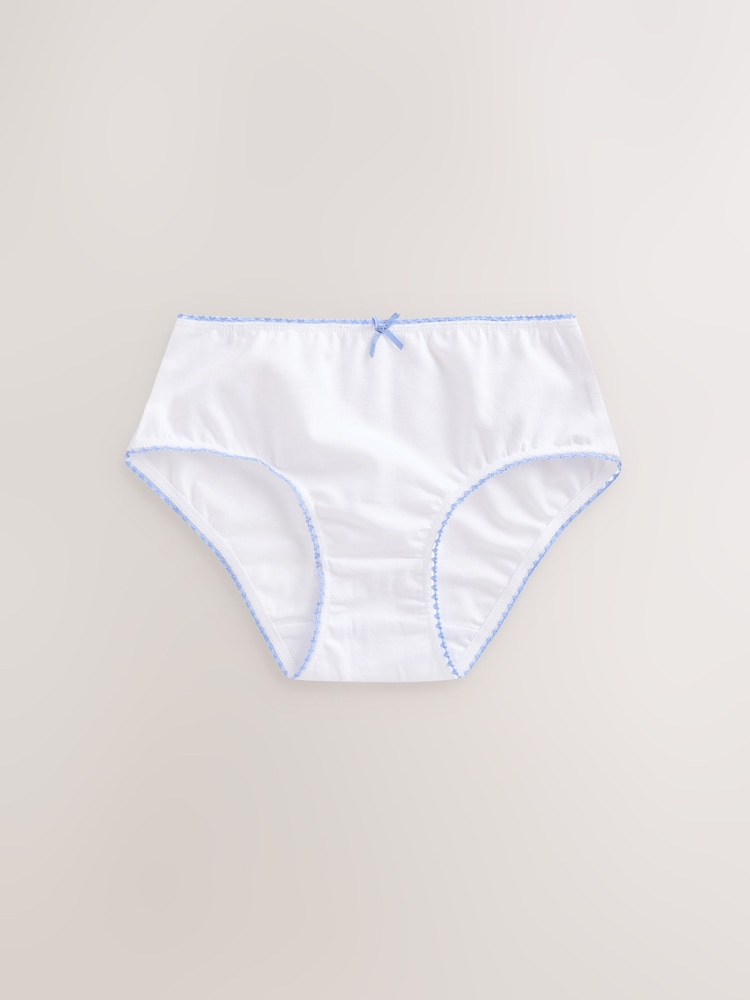 White Heart Lace Trim Briefs 10 Pack (1.5-16yrs) - Image 8 of 13