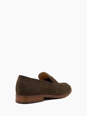 Dune London Brown Chrome Standard Fit Sulli Natural Sole Penny Loafers - Image 5 of 6
