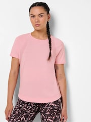 Sweaty Betty Pink Breathe Easy Mesh T-Shirt - Image 1 of 6
