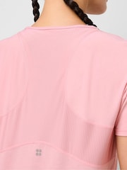 Sweaty Betty Pink Breathe Easy Mesh T-Shirt - Image 5 of 6