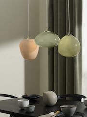 MADE.COM Green Adrianne Linear Pendant Light - Image 1 of 3