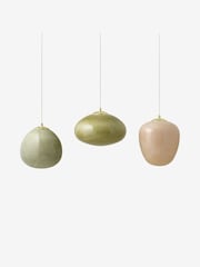 MADE.COM Green Adrianne Linear Pendant Light - Image 2 of 3