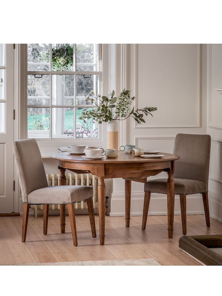 Gallery Home Natural Kami Extending Round Table - Image 1 of 6