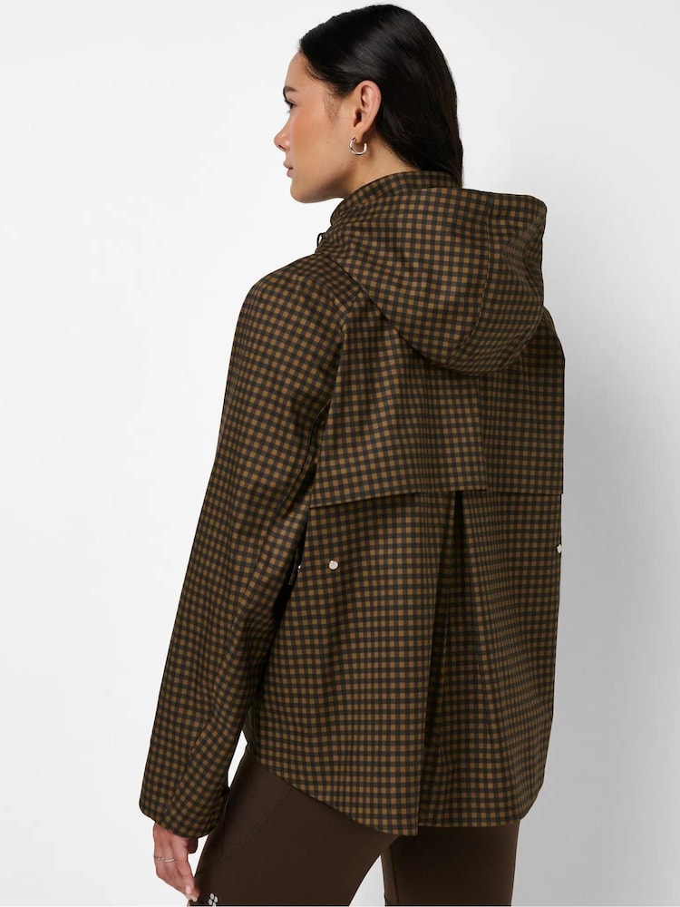 Sweaty Betty Brown Motion Waterproof Cropped Parka - Image 2 of 6 Sweaty Betty Brown Motion Waterproof Cropped Parka - Image 2 of 6