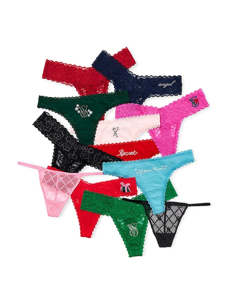Victoria's Secret Assorted Thong 12 Days of  Knickers Christmas Advent Calendar - Image 3 of 3