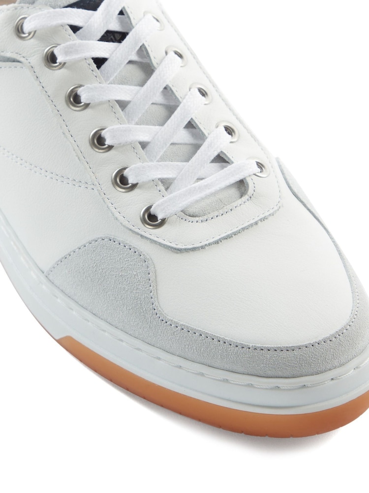 Weiß - Dune London Thorin Court Turnschuhe - Bild 7 von 7 Weiß - Dune London Thorin Court Turnschuhe - Bild 7 von 7