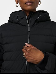 Sweaty Betty Black Nimbus Lightweight Longline Puffer Jacket - Image 5 of 6
