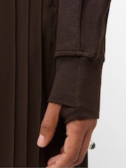 Sweaty Betty Brown After Class Yoke Crop Sweatshirt - Image 5 of 6