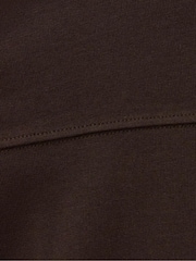 Sweaty Betty Brown After Class Yoke Crop Sweatshirt - Image 6 of 6