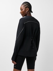 Sweaty Betty Black Tempo Train Adjustable Crew Neck Sweatshirt - Image 3 of 5