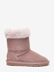 Pink Suede Water Repellent Warm Lined Pull-On Boots - Image 1 of 4