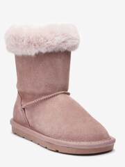 Pink Suede Water Repellent Warm Lined Pull-On Boots - Image 2 of 4