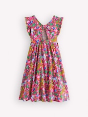 Boden Pink Bow Back Jersey Dress - Image 2 of 3