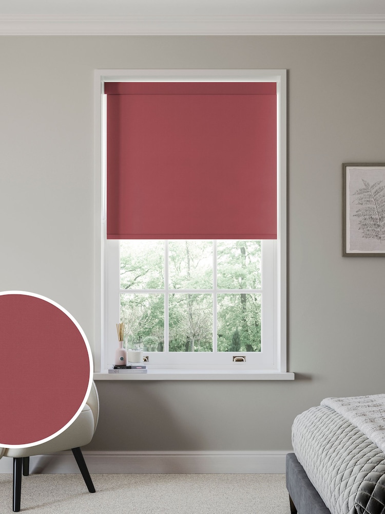 Rose Pink Echo Made to Measure Blackout Roller Blind - Image 1 of 6