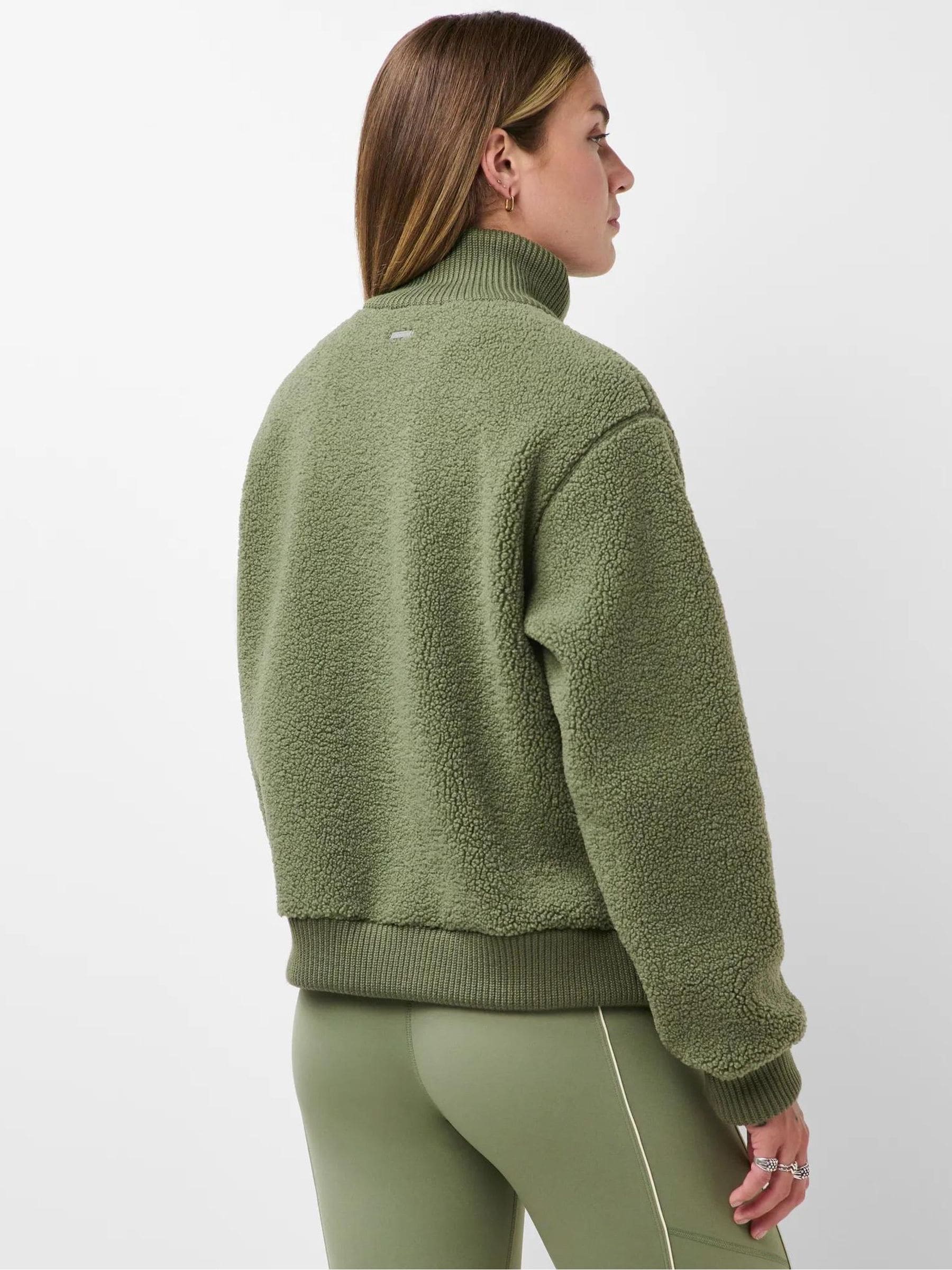 Buy Sweaty Betty Green Plush Ribbed Zip Up Fleece from Next USA