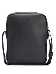 BOSS Black Leather Logo Reporting Bag - Image 5 of 10