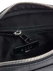 BOSS Black Leather Logo Reporting Bag - Image 8 of 10