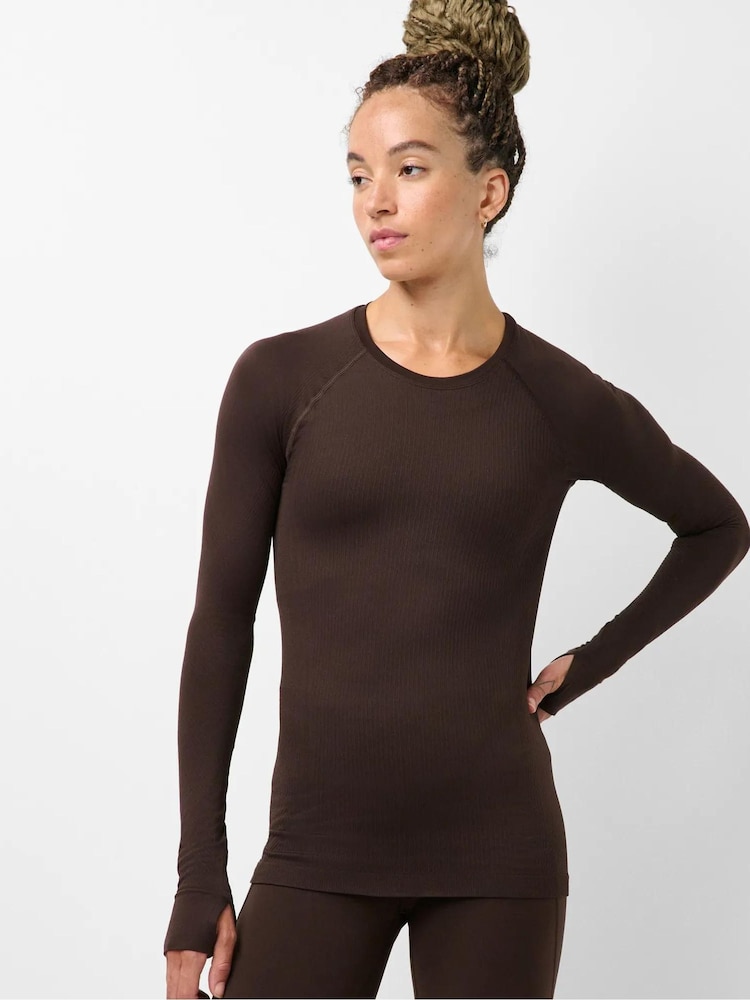 Sweaty Betty Seamless Textured Long Sleeve Top - 6суретінің 2 суреті