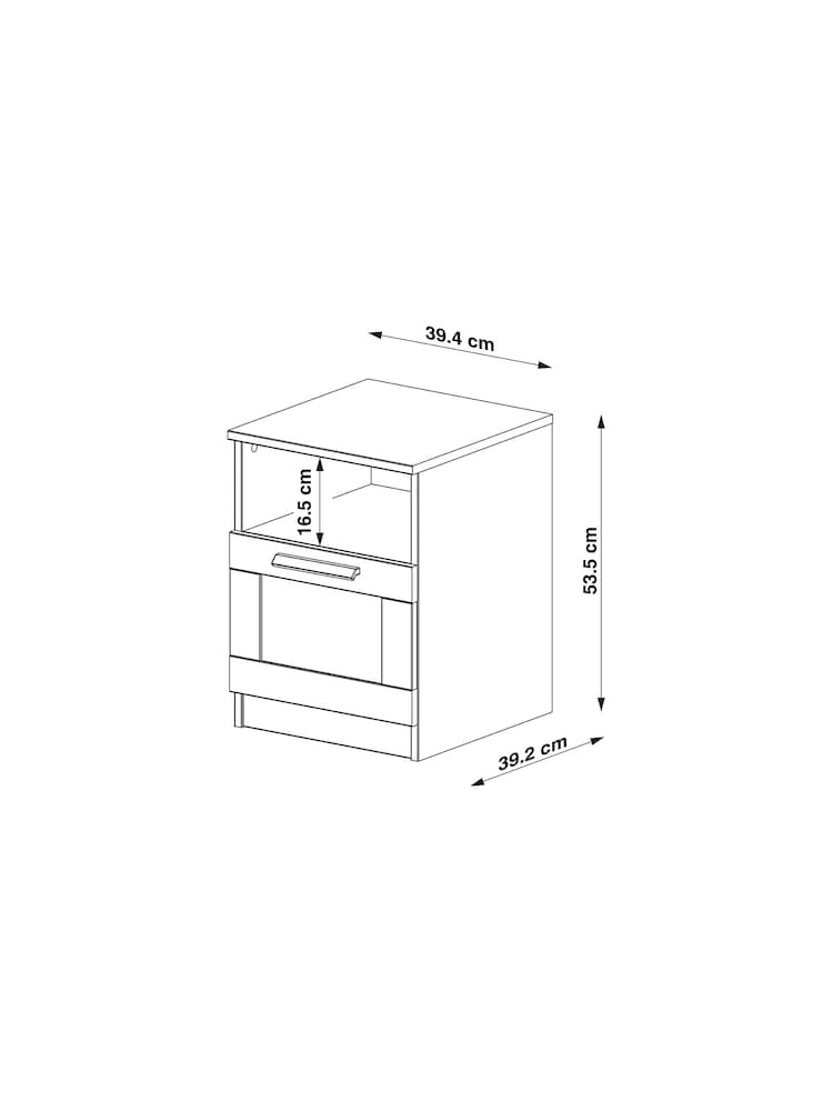 Natural Flynn 1 Drawer Bedside Table - Image 12 of 12