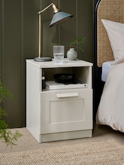 Natural Flynn 1 Drawer Bedside Table - Image 2 of 12